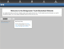Tablet Screenshot of bridgewaterbasketball.com